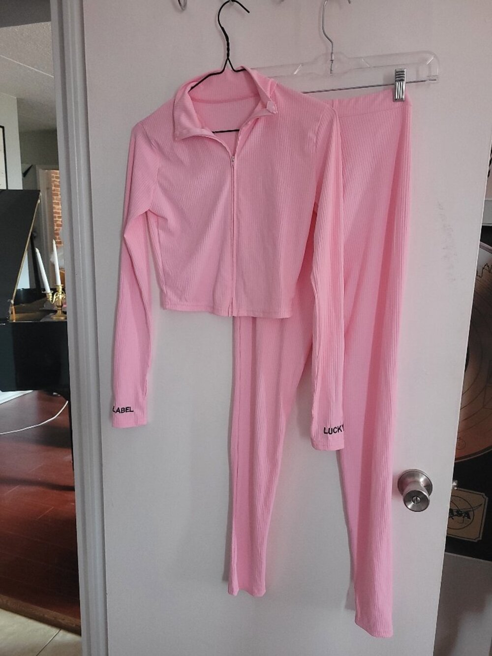 Pink Tracksuit (both top and bottom together)
